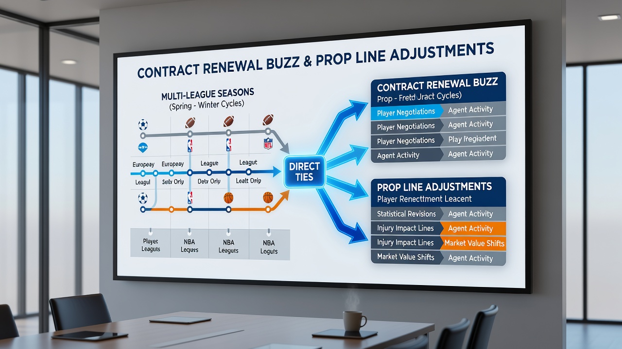 Bookmakers adjusting prop lines based on player contract news in overlapping league seasons