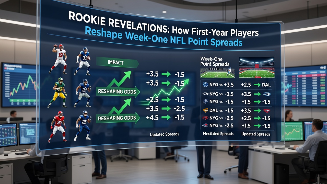 Analysis of rookie impacts on NFL week-one spreads during training camp evaluations