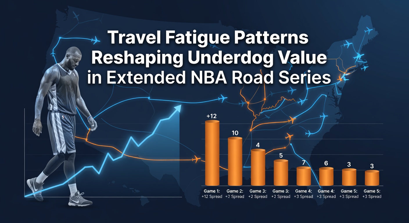 NBA players boarding a team flight during an extended road series, illustrating travel demands
